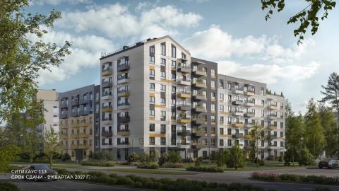 В Зеленой гавани построят стильный ситихаус с большими террасами и мансардными двухуровневыми квартирами