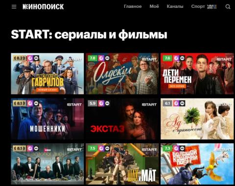 На Кинопоиске в Беларуси появилась опция с доступом к контенту онлайн-кинотеатра START